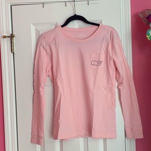 Pink Long Sleeved Vineyard Vines Shirt